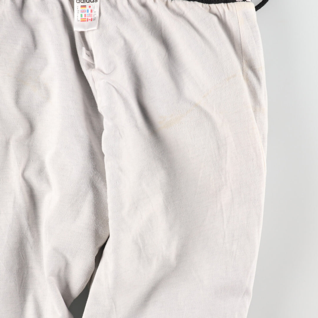 00'S Adidas warm-up pants, nylon pants, rustling pants, men's size M polyester black type Vintage Second Hand