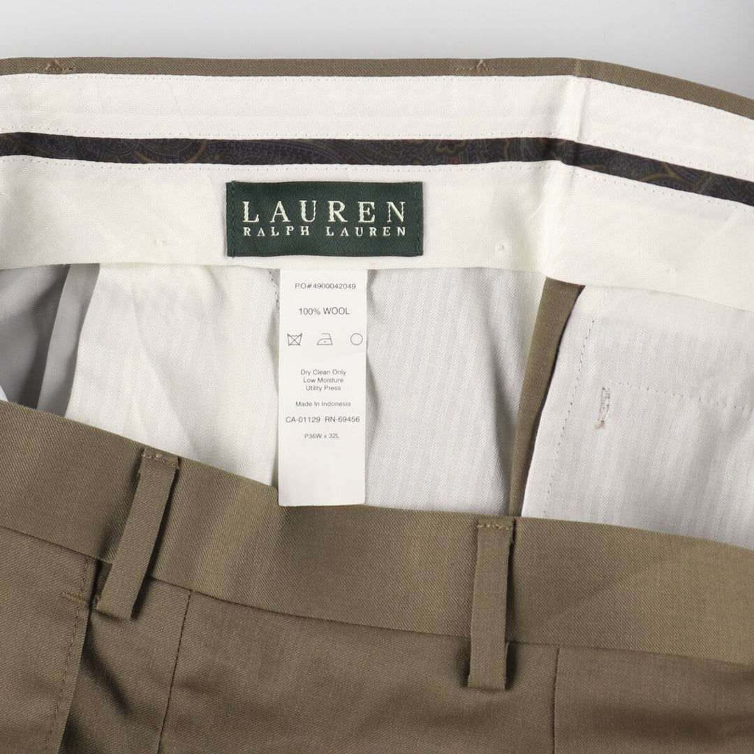 Ralph Lauren LAUREN Two-pleat wool pants, slacks, men's size W37 / eaa493858