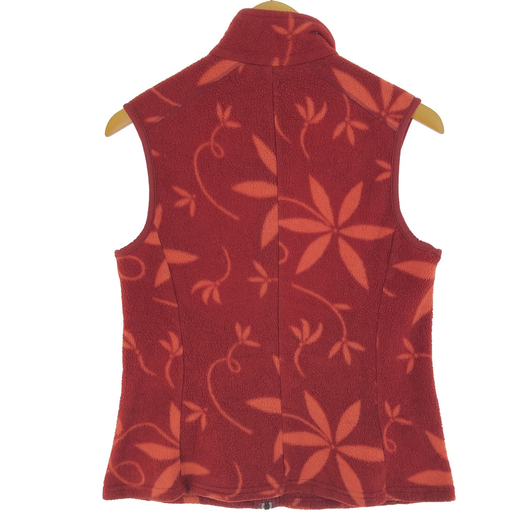 Patagonia SYNCHILLA Synchilla Vest 25163F4 Botanical Pattern Fleece Vest Made in Canada Women's M size /eaa493924