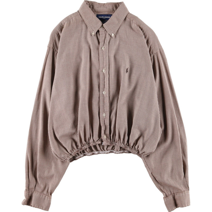 Ralph Lauren POLO GOLF TILDEN Remake Long Sleeve Button Down Check Shirt Women's XL /eaa493945