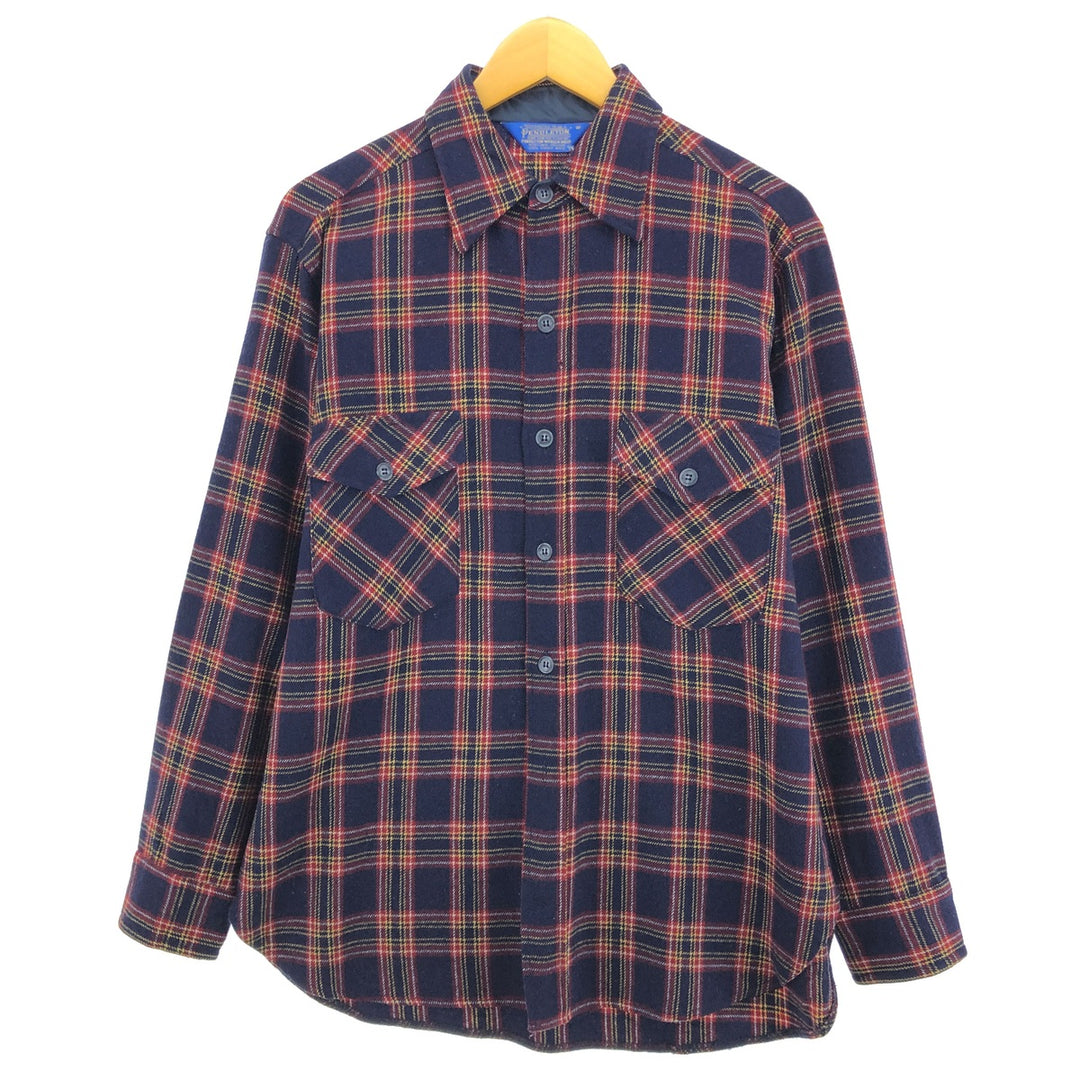 Pendleton Check Pattern Wool Shirt, Men's Medium, Vintage / eaa493990