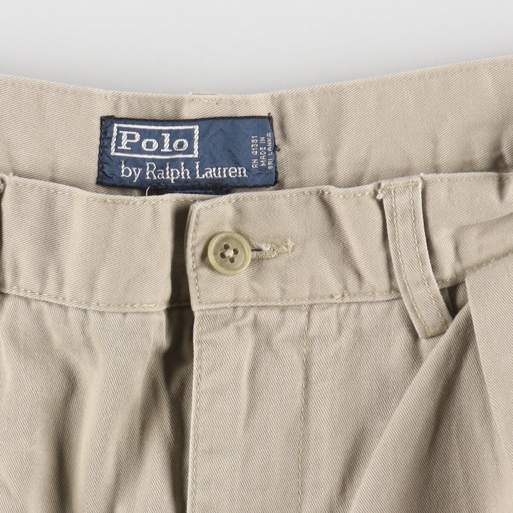 Ralph Lauren POLO by Ralph Lauren Two-pleat Chino Shorts Shorts Men's W33 equivalent / eaa494010