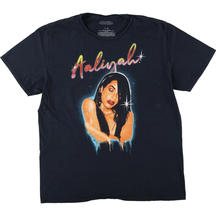 AALIYAH Aaliyah Rap T-shirt Rap T Men's L size /eaa494037