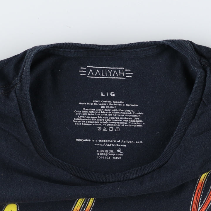 AALIYAH Aaliyah Rap T-shirt Rap T Men's L size /eaa494037