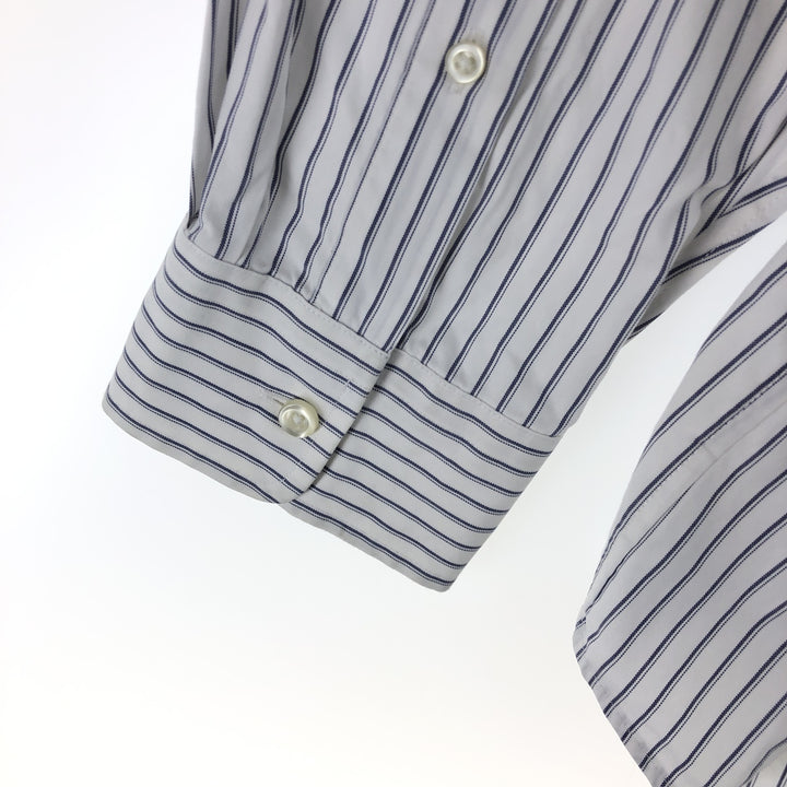 LANDS' END Long Sleeve Button-Down Striped Shirt Men's XL / eaa494068