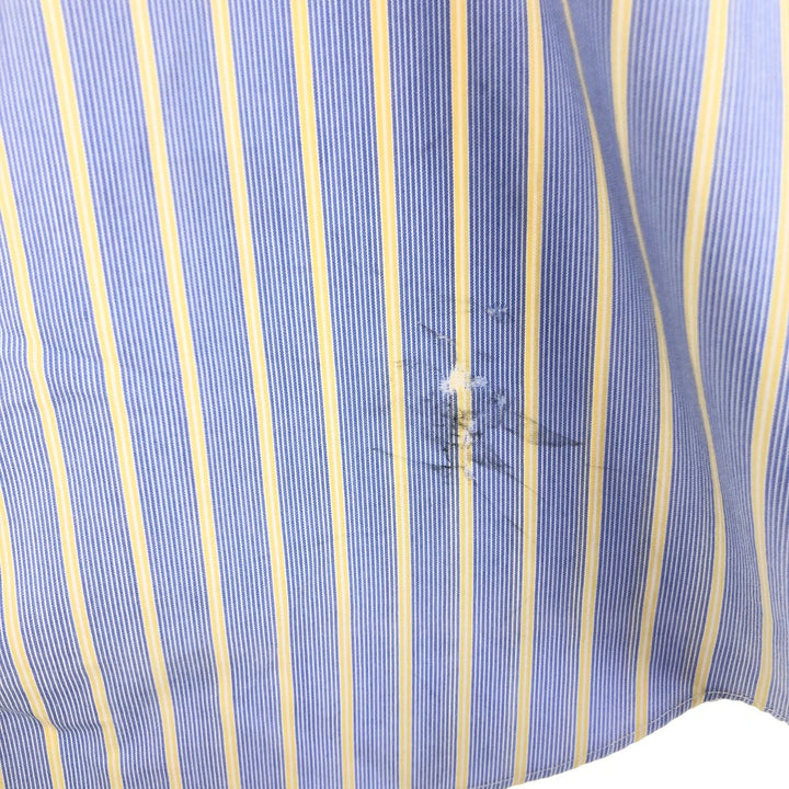 Brooks Brothers Est.1818 Wide Collar Long Sleeve Cotton Striped Shirt Men's XL /eaa494074