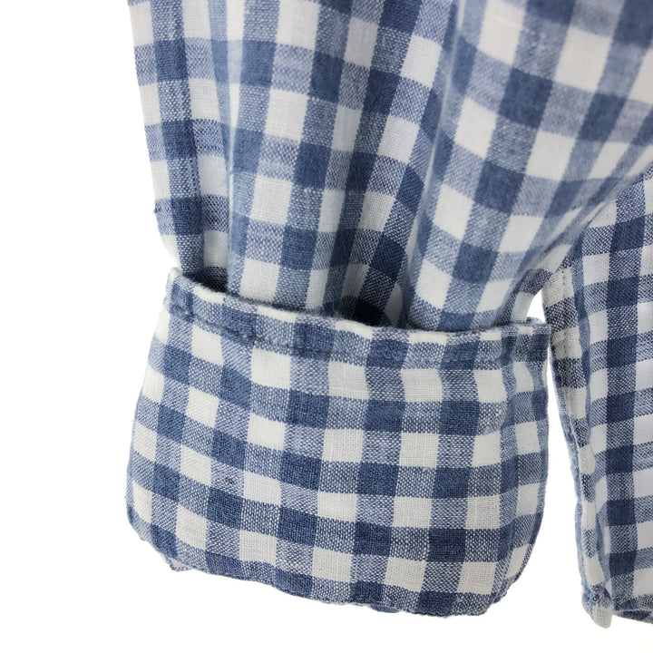 Ralph Lauren POLO RALPH LAUREN Gingham check long sleeve linen button down shirt Men's M size / eaa494205