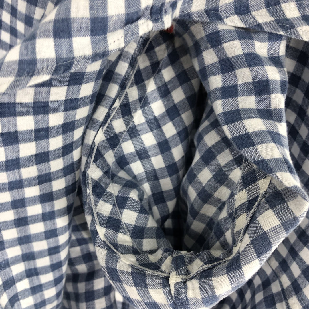 Ralph Lauren POLO RALPH LAUREN Gingham check long sleeve linen button down shirt Men's M size / eaa494205