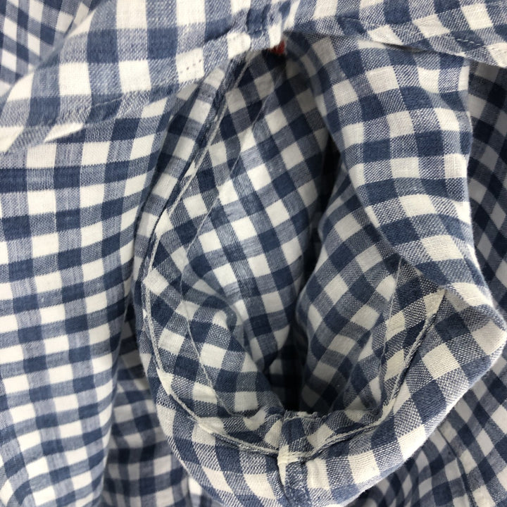 Ralph Lauren POLO RALPH LAUREN Gingham check long sleeve linen button down shirt Men's M size / eaa494205