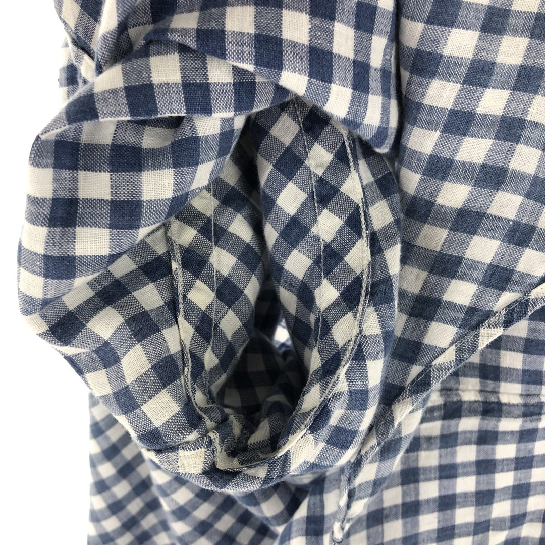Ralph Lauren POLO RALPH LAUREN Gingham check long sleeve linen button down shirt Men's M size / eaa494205