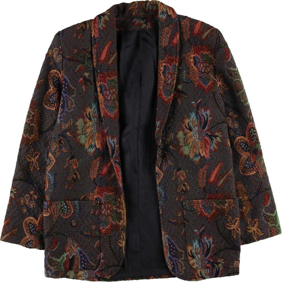 Michael Lewis all-over print shawl collar Gobelin jacket for women size S / eaa494210