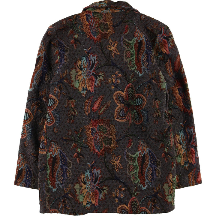 Michael Lewis all-over print shawl collar Gobelin jacket for women size S / eaa494210