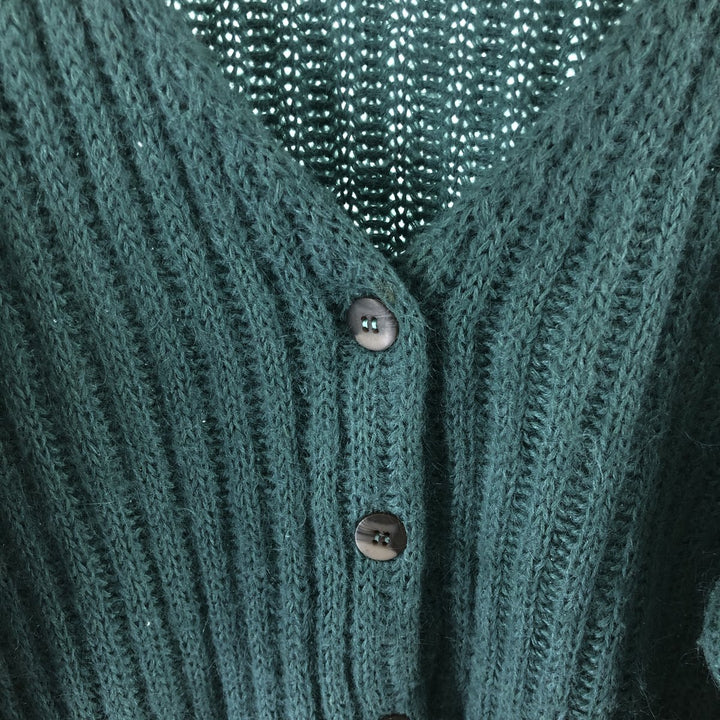 80'S LLBean Ribbed Mohair x Acrylic Knit Cardigan, Women's Size L, Vintage /eaa494245