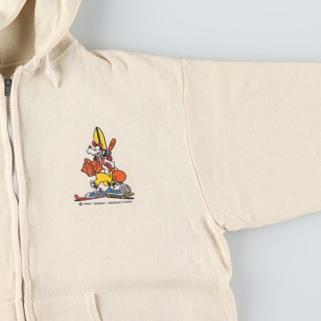 80s~90'S GOOFY character sweat full zip hoodie for women, size M, vintage /eaa494259