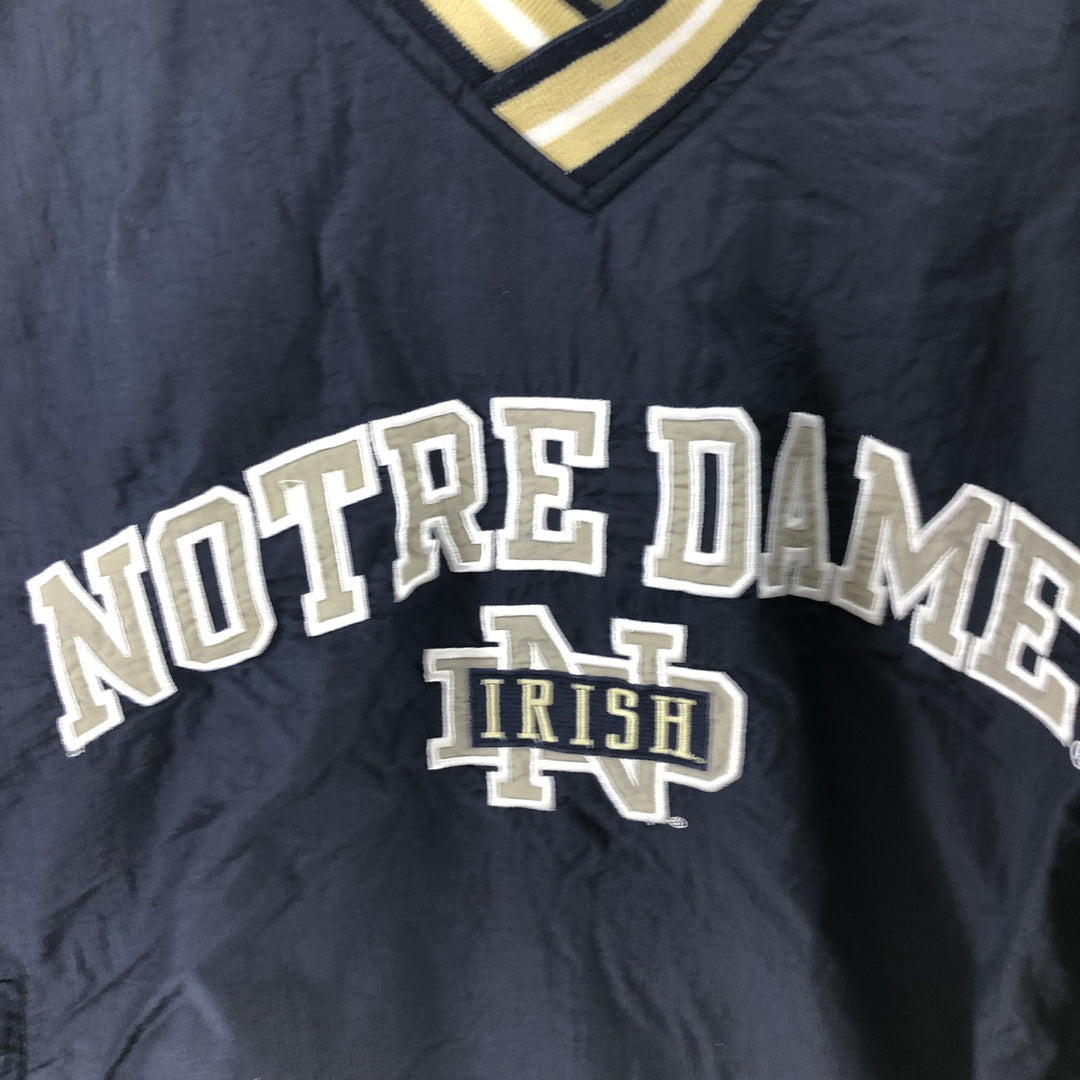 Big size 90'S Champion Notre Dame University Irish V-neck warm-up pullover, men's XXXL equivalent /eaa494265