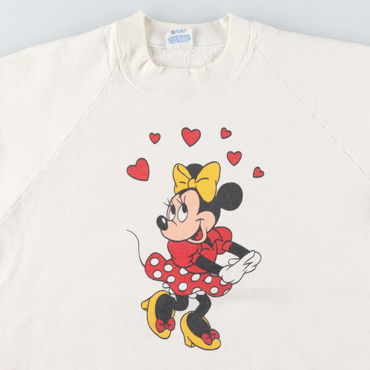 Vintage 80'S Disney Minnie Mouse character sweatshirt, made in USA, size L for women / eaa494272