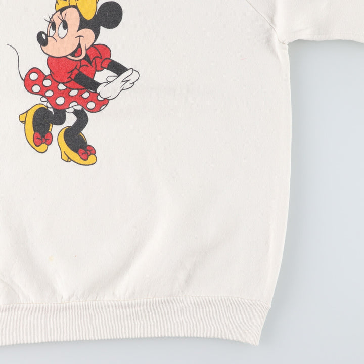 Vintage 80'S Disney Minnie Mouse character sweatshirt, made in USA, size L for women / eaa494272