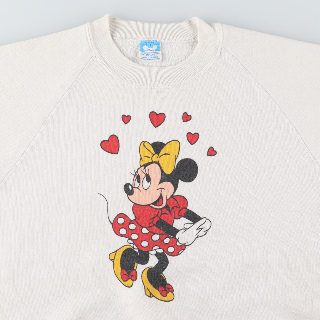 80'S DISNEY MINNIE MOUSE Minnie Mouse character sweatshirt, made in USA, men's XL size, vintage /eaa494273