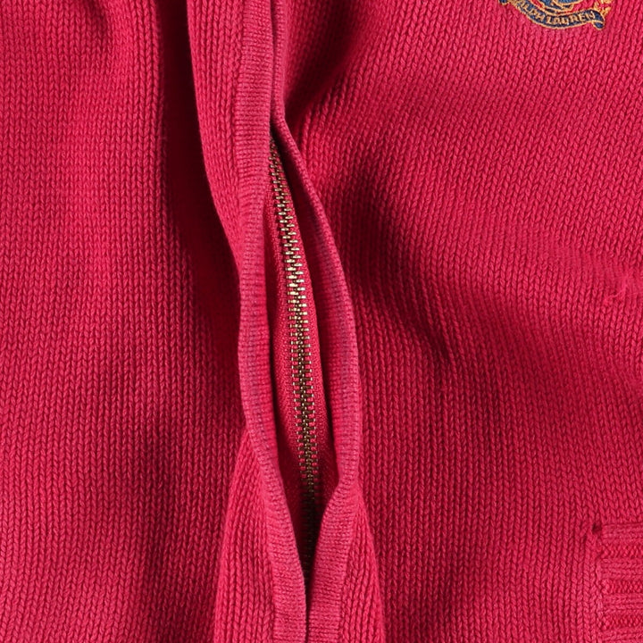 Ralph Lauren LAUREN Cotton knit zip hoodie for women, size S / eaa494292