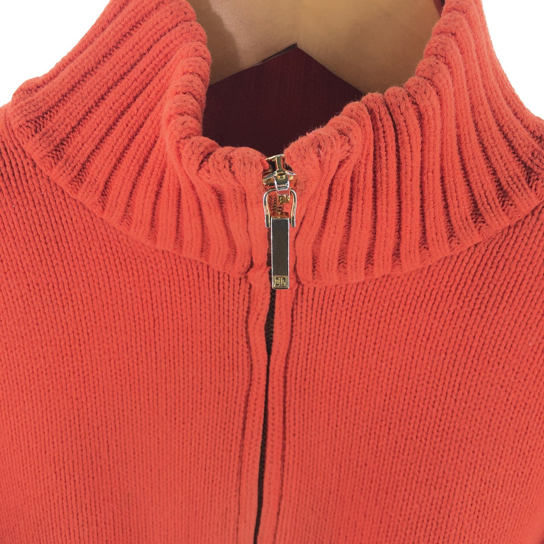 Ralph Lauren LAUREN Cotton knit full zip sweater for women, size S / eaa494296