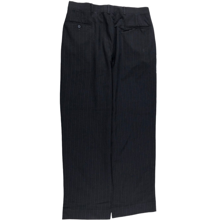 00'S Tommy Hilfiger Stripe Pattern Two-pleat Slacks Wide Pants Men's W33 equivalent / eaa494326