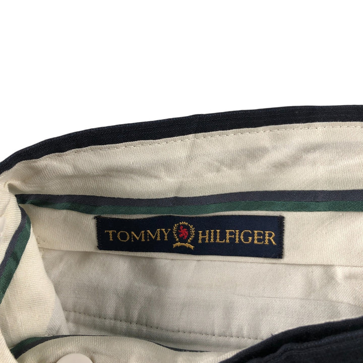 00'S Tommy Hilfiger Stripe Pattern Two-pleat Slacks Wide Pants Men's W33 equivalent / eaa494326