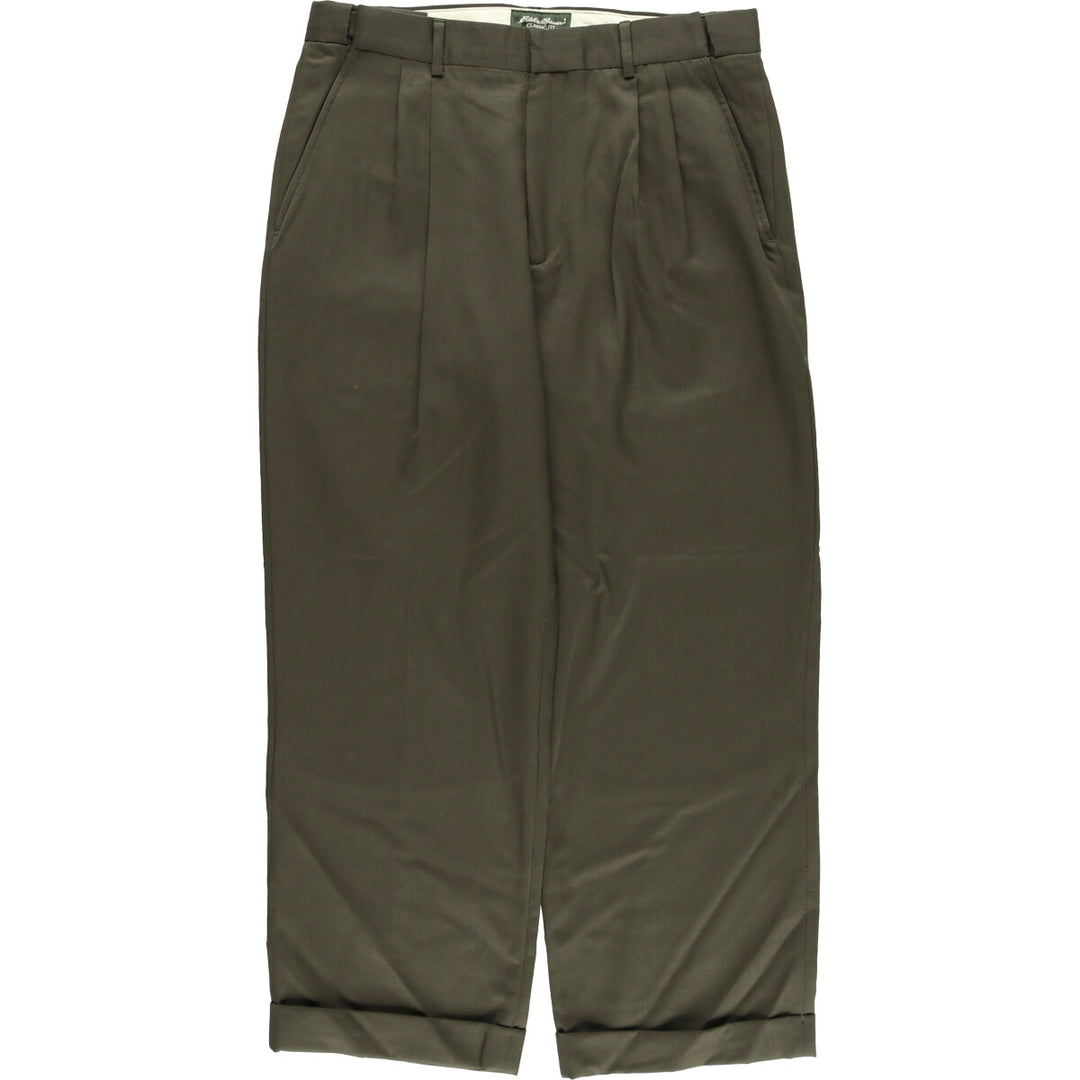 Eddie Bauer Classic Fit Two-pleat Wool Pants Slacks Men's W32 equivalent / eaa494338