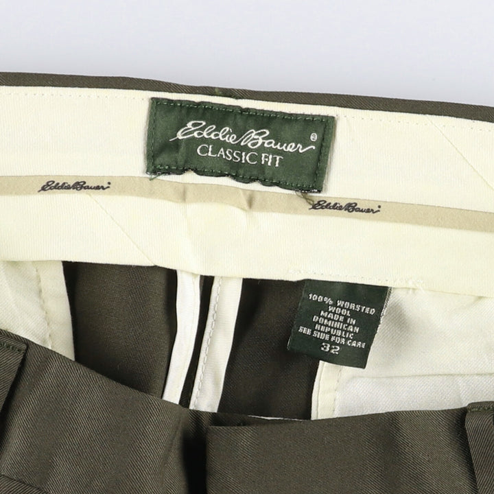 Eddie Bauer Classic Fit Two-pleat Wool Pants Slacks Men's W32 equivalent / eaa494338