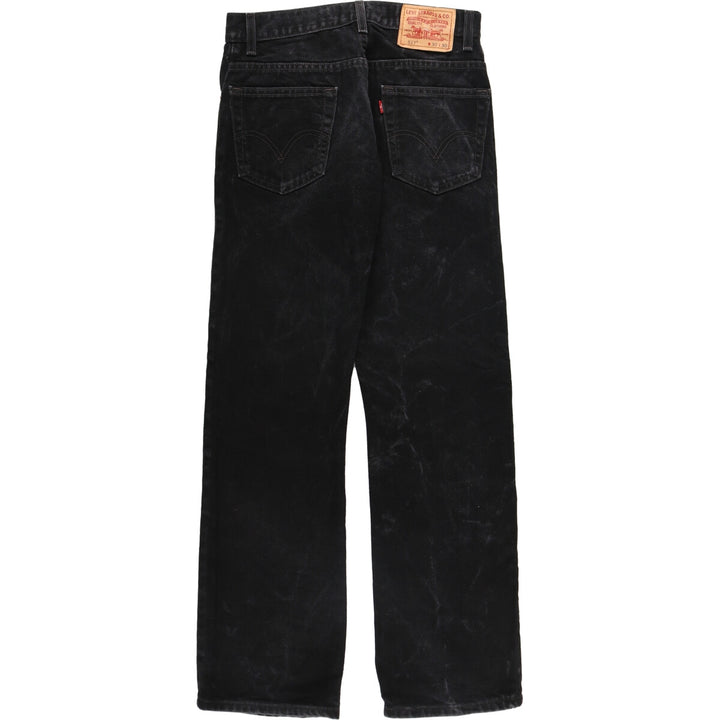 Levi's 517 BOOT CUT Black denim boot cut denim pants for men, equivalent to w30 / eaa494360