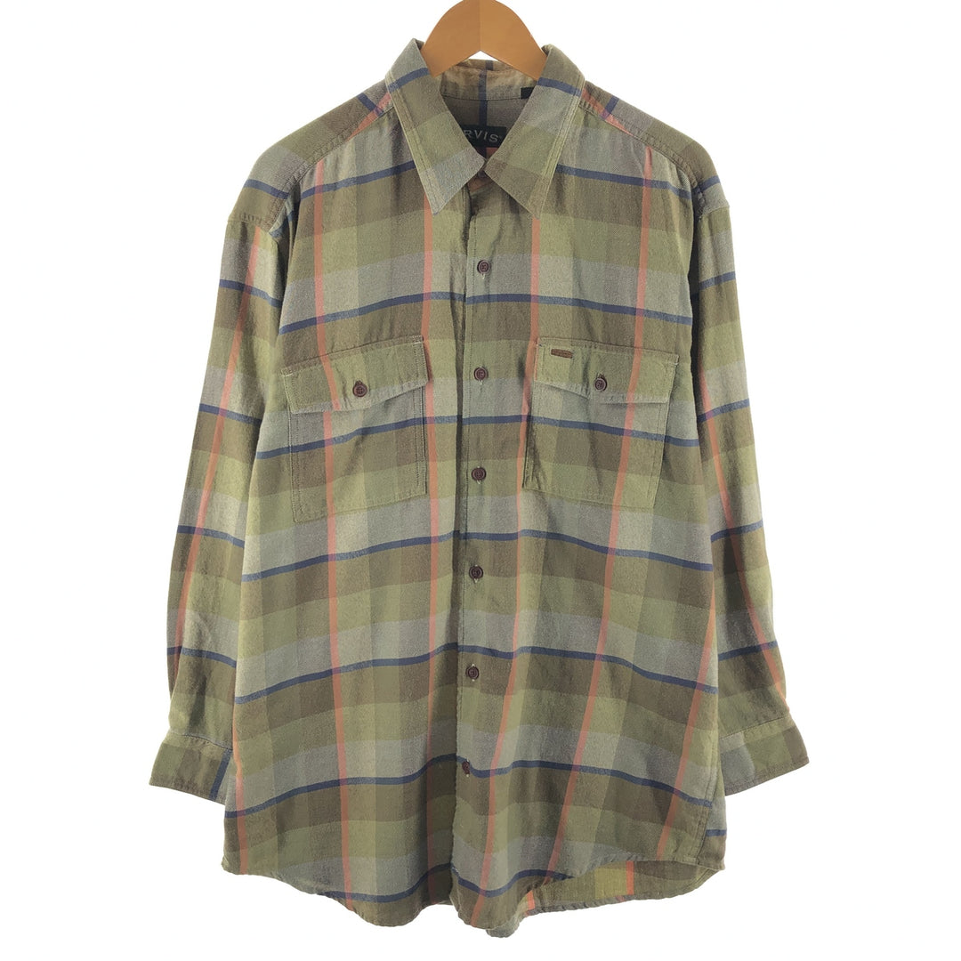 ORVIS Long Sleeve Light Nell Check Shirt Men's Size L /eaa494401