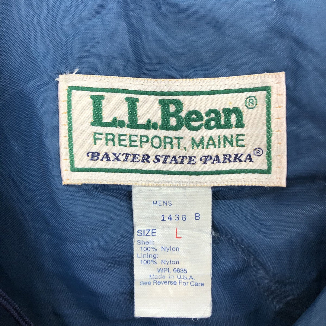 80'S LLBean BAXTER STATE PARKA Mountain Parka Shell Jacket Made in USA Men's L size /eaa494486