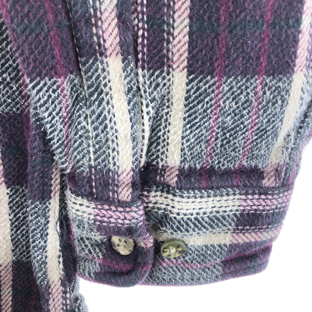 90'S Five Brother Long Sleeve Heavy Flannel Check Shirt Men's XL Vintage /eaa494525