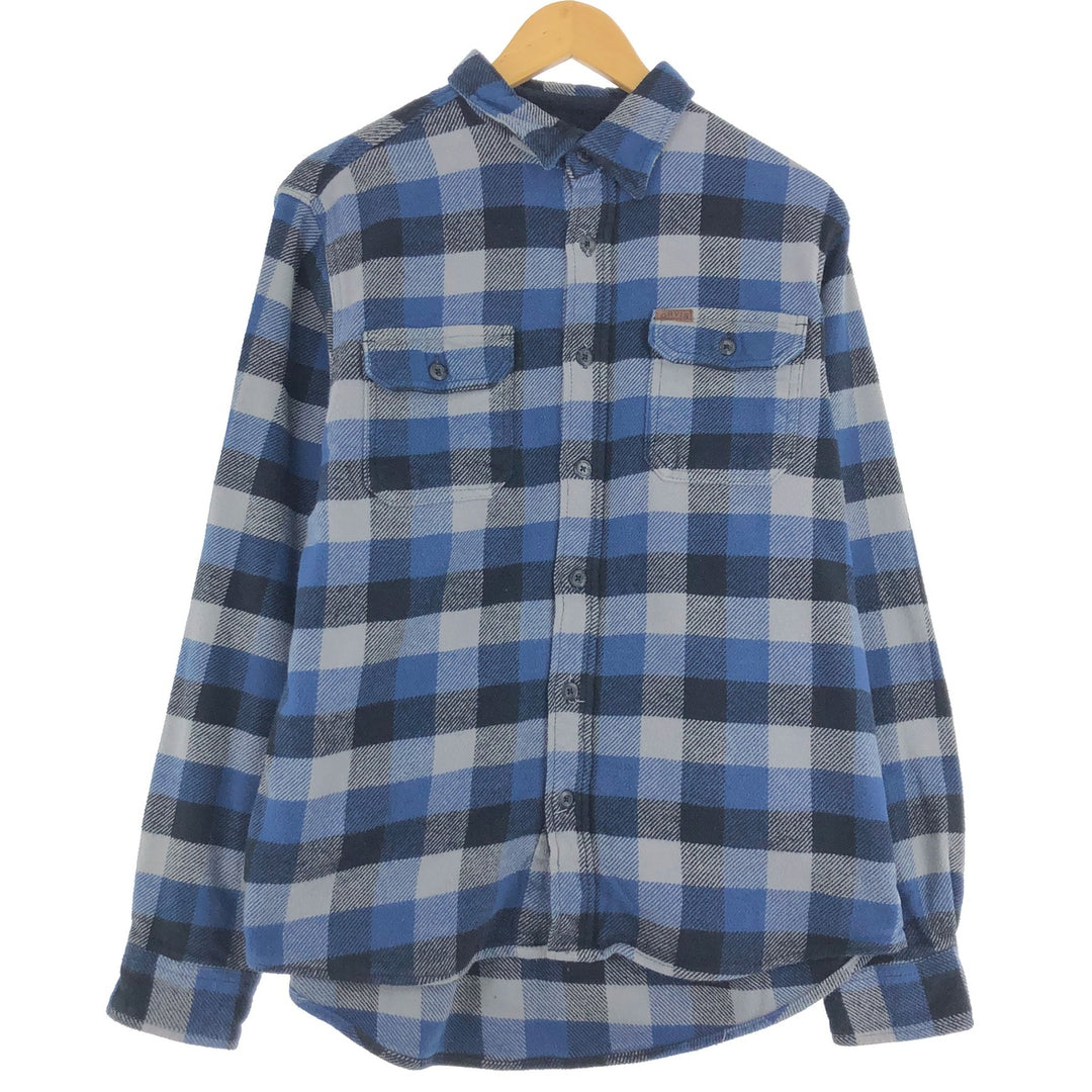 ORVIS Long Sleeve Heavy Flannel Check Shirt Men's M Size / eaa494639