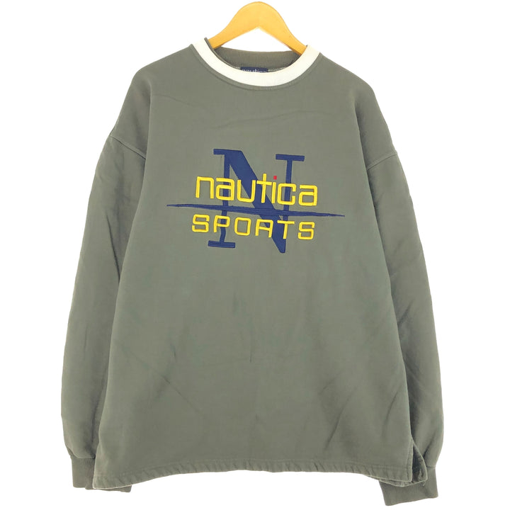 90'S NAUTICA Logo Sweatshirt, Made in USA, Men's XL, Vintage /eaa494674