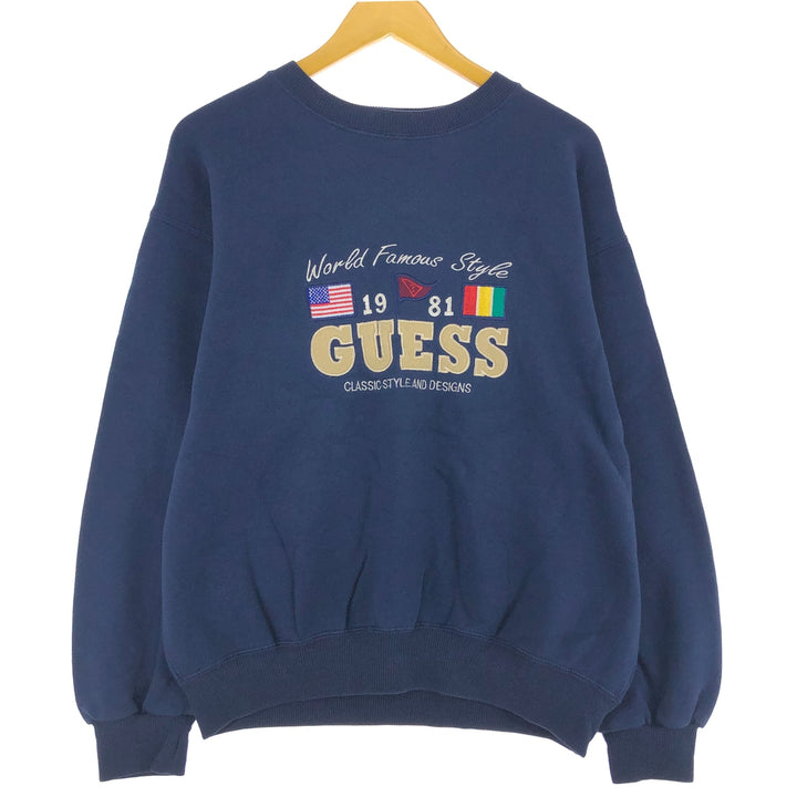 90'S Guess Logo Sweatshirt, Men's M Size, Vintage / eaa494682