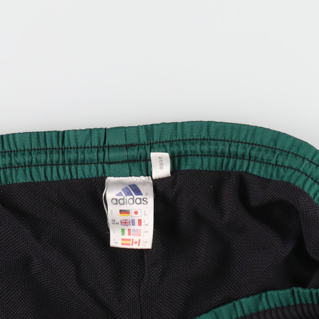 00'S adidas jersey pants track pants men's size L polyester black type Vintage Second Hand