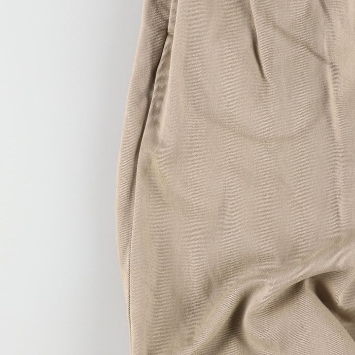 Ralph Lauren POLO by Ralph Lauren Two-pleat Chino Pants for Men, W34 equivalent cotton Beige type Vintage Second Hand