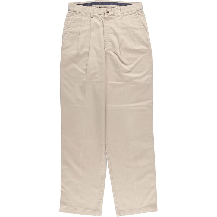2000'S Levi's DOCKERS Two-pleat Chino Pants, Men's, Size W32 cotton Beige type Vintage Second Hand