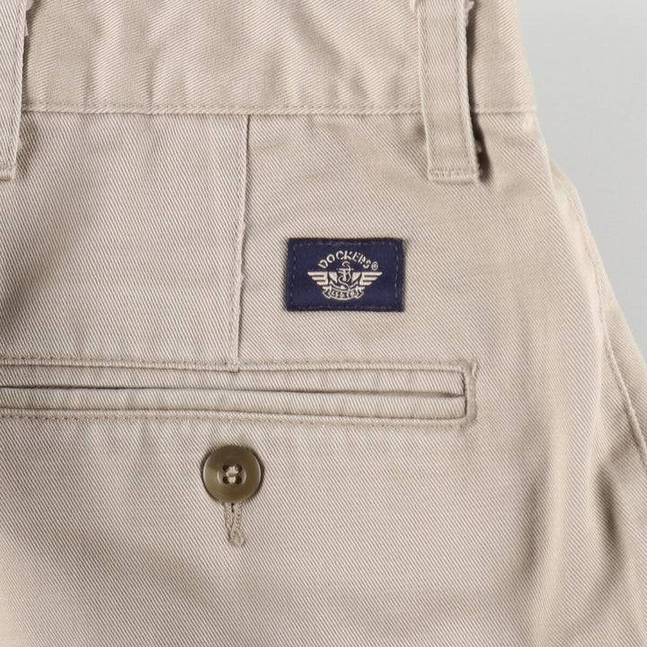 2000'S Levi's DOCKERS Two-pleat Chino Pants, Men's, Size W32 cotton Beige type Vintage Second Hand