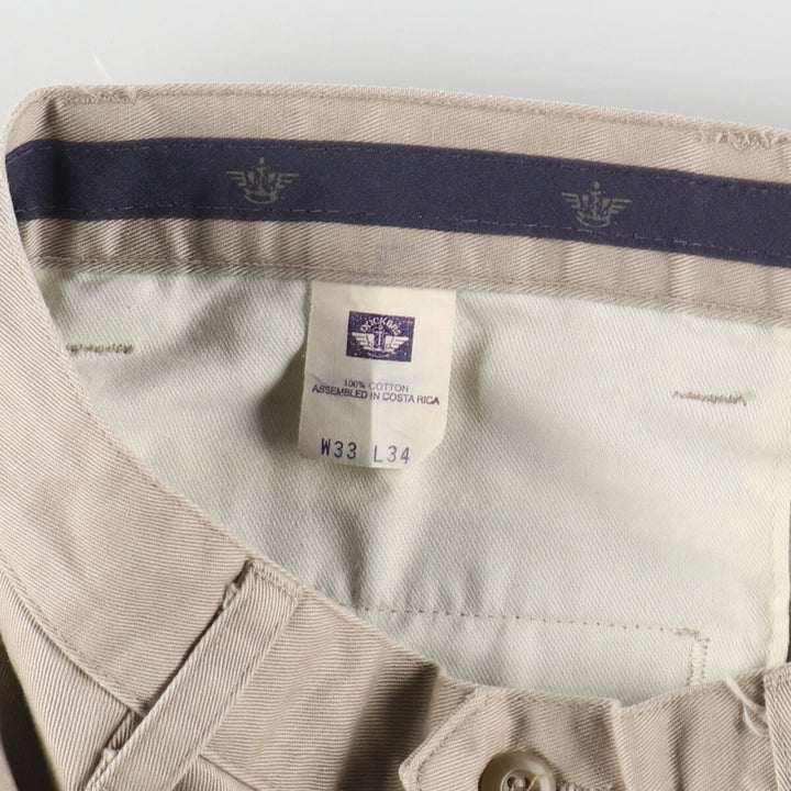 2000'S Levi's DOCKERS Two-pleat Chino Pants, Men's, Size W32 cotton Beige type Vintage Second Hand