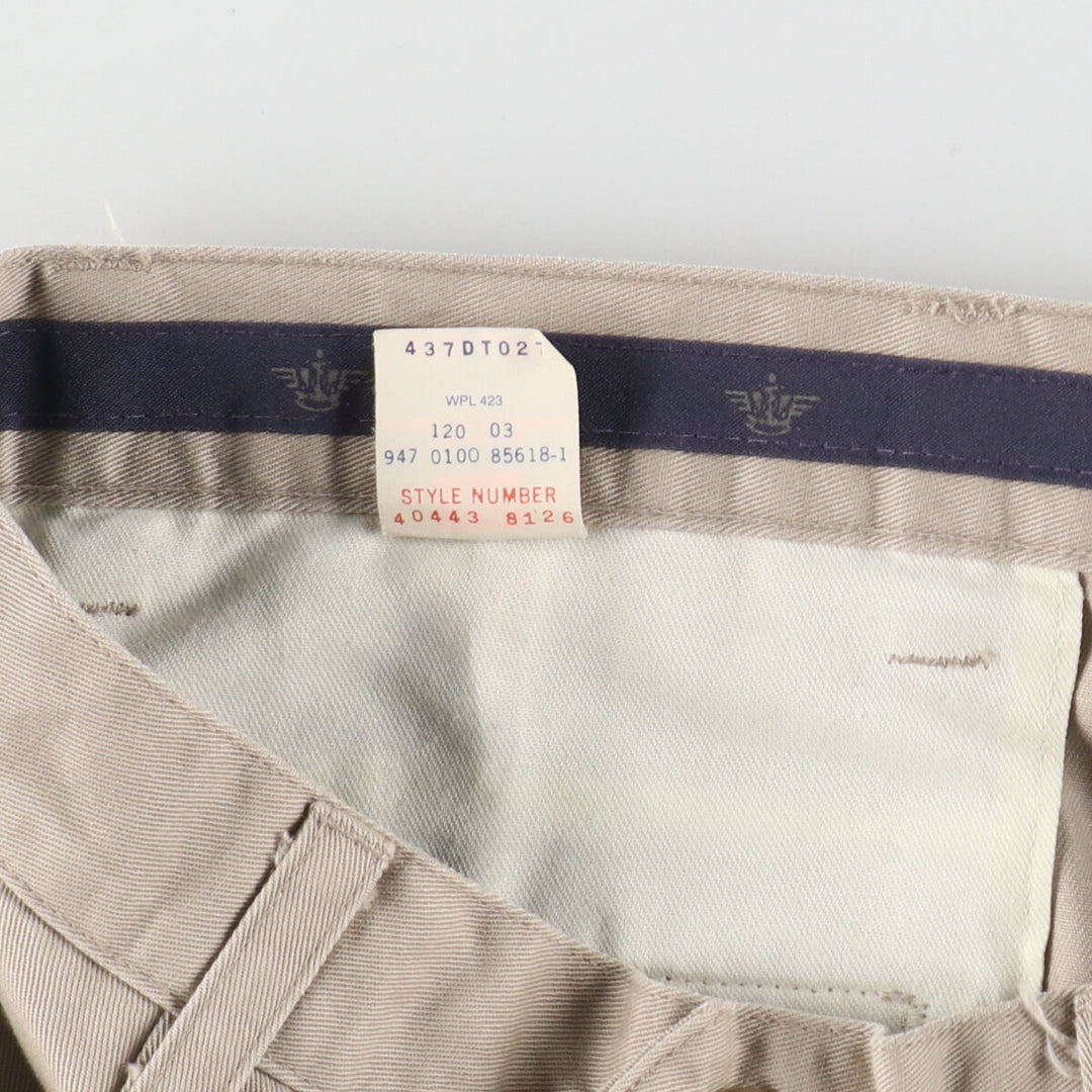 2000'S Levi's DOCKERS Two-pleat Chino Pants, Men's, Size W32 cotton Beige type Vintage Second Hand