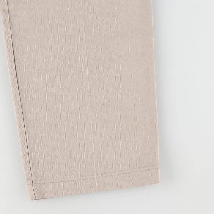 2000'S Levi's DOCKERS Two-pleat Chino Pants, Men's, Size W32 cotton Beige type Vintage Second Hand