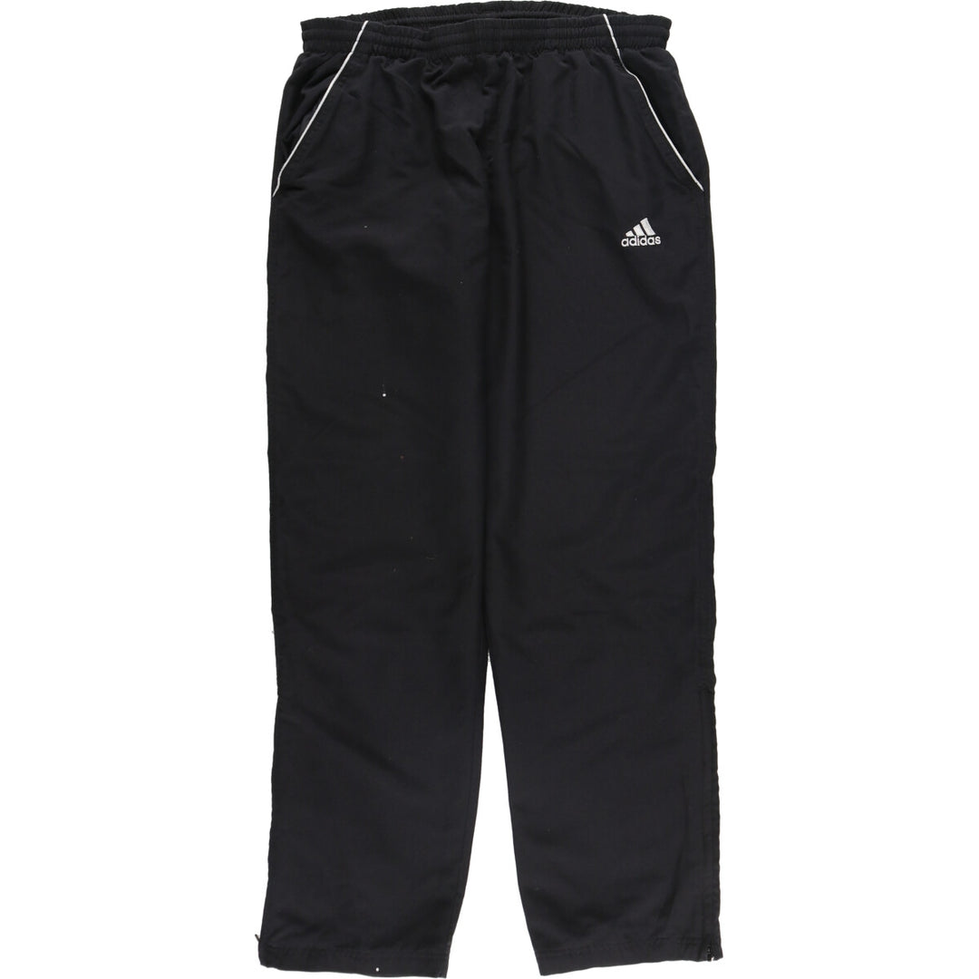 00'S Adidas warm-up pants, nylon pants, rustling pants, men's size M polyester black type Vintage Second Hand