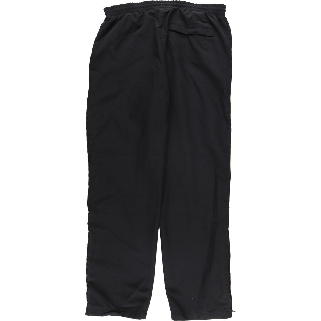 00'S Adidas warm-up pants, nylon pants, rustling pants, men's size M polyester black type Vintage Second Hand