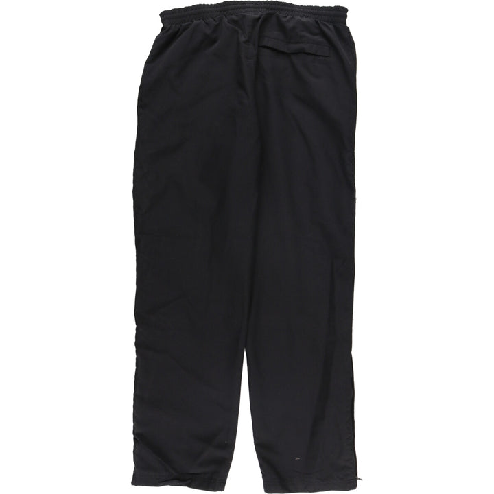 00'S Adidas warm-up pants, nylon pants, rustling pants, men's size M polyester black type Vintage Second Hand