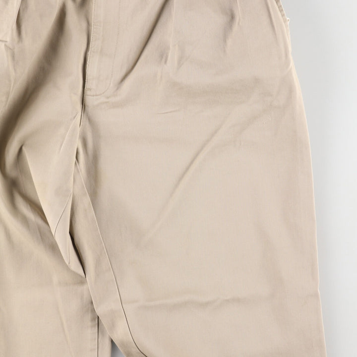 Ralph Lauren POLO by Ralph Lauren Two-pleat Chino Pants for Men, W33 equivalent cotton Beige type Vintage Second Hand