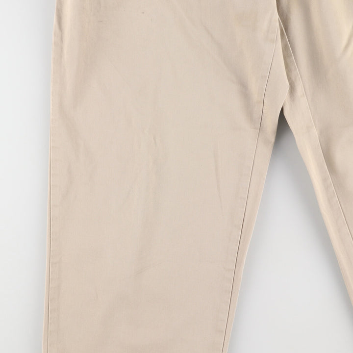 Ralph Lauren POLO by Ralph Lauren Two-pleat Chino Pants for Men, W33 equivalent cotton Beige type Vintage Second Hand