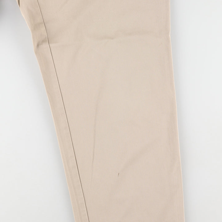 Ralph Lauren POLO by Ralph Lauren Two-pleat Chino Pants for Men, W33 equivalent cotton Beige type Vintage Second Hand