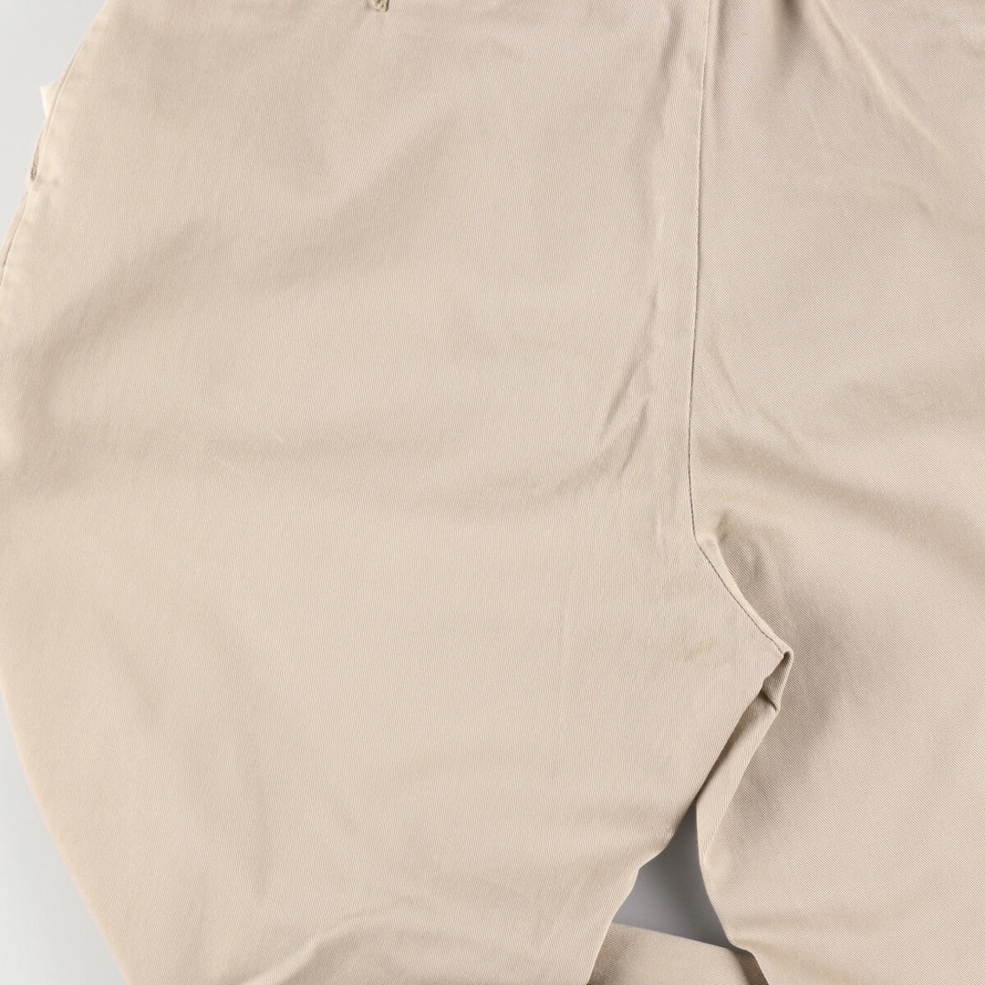 Ralph Lauren POLO by Ralph Lauren Two-pleat Chino Pants for Men, W33 equivalent cotton Beige type Vintage Second Hand