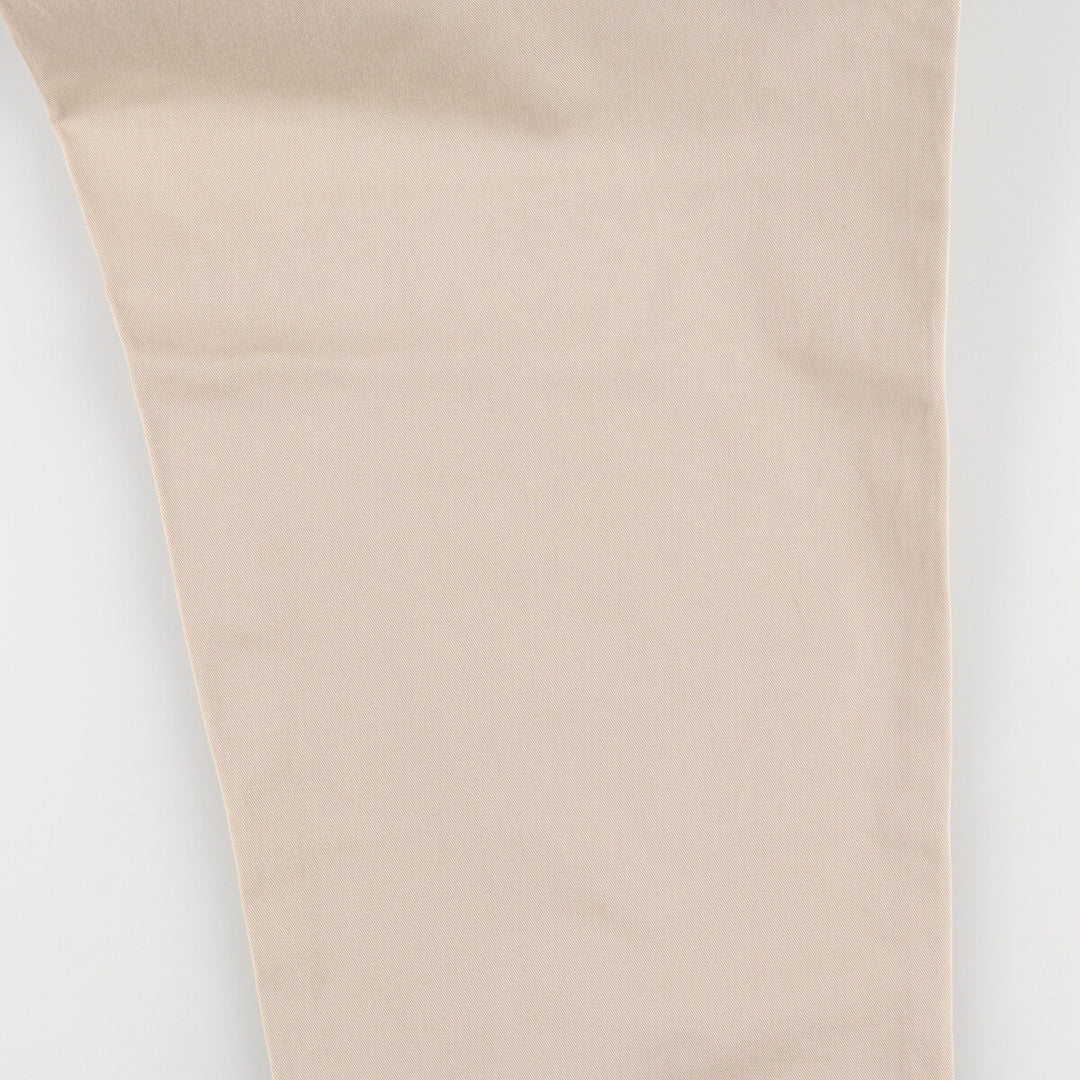 Ralph Lauren POLO by Ralph Lauren Two-pleat Chino Pants for Men, W33 equivalent cotton Beige type Vintage Second Hand